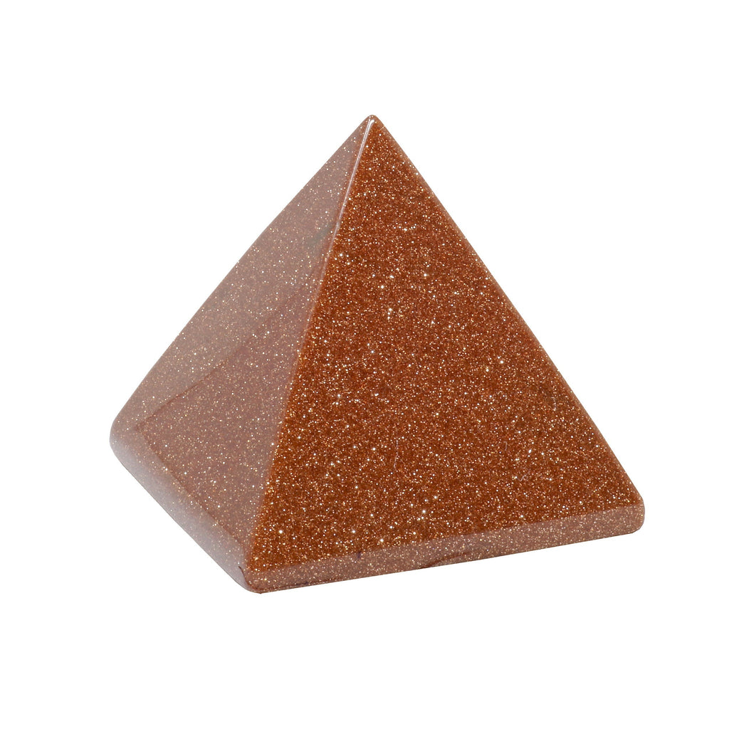 Red Goldstone Pyramid 50mm | Crystals & Minerals > Figurines | Wiccan Center