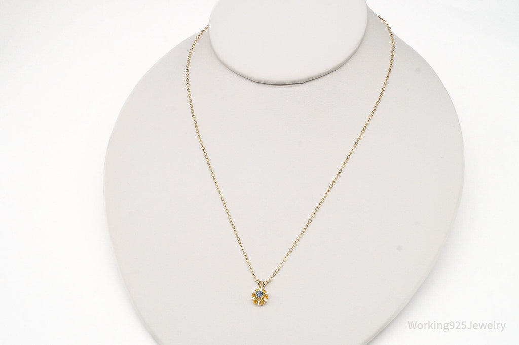 Vintage Topaz 14K Gold Filled Chain Link Necklace | Jewelry > Necklaces | Wiccan Center
