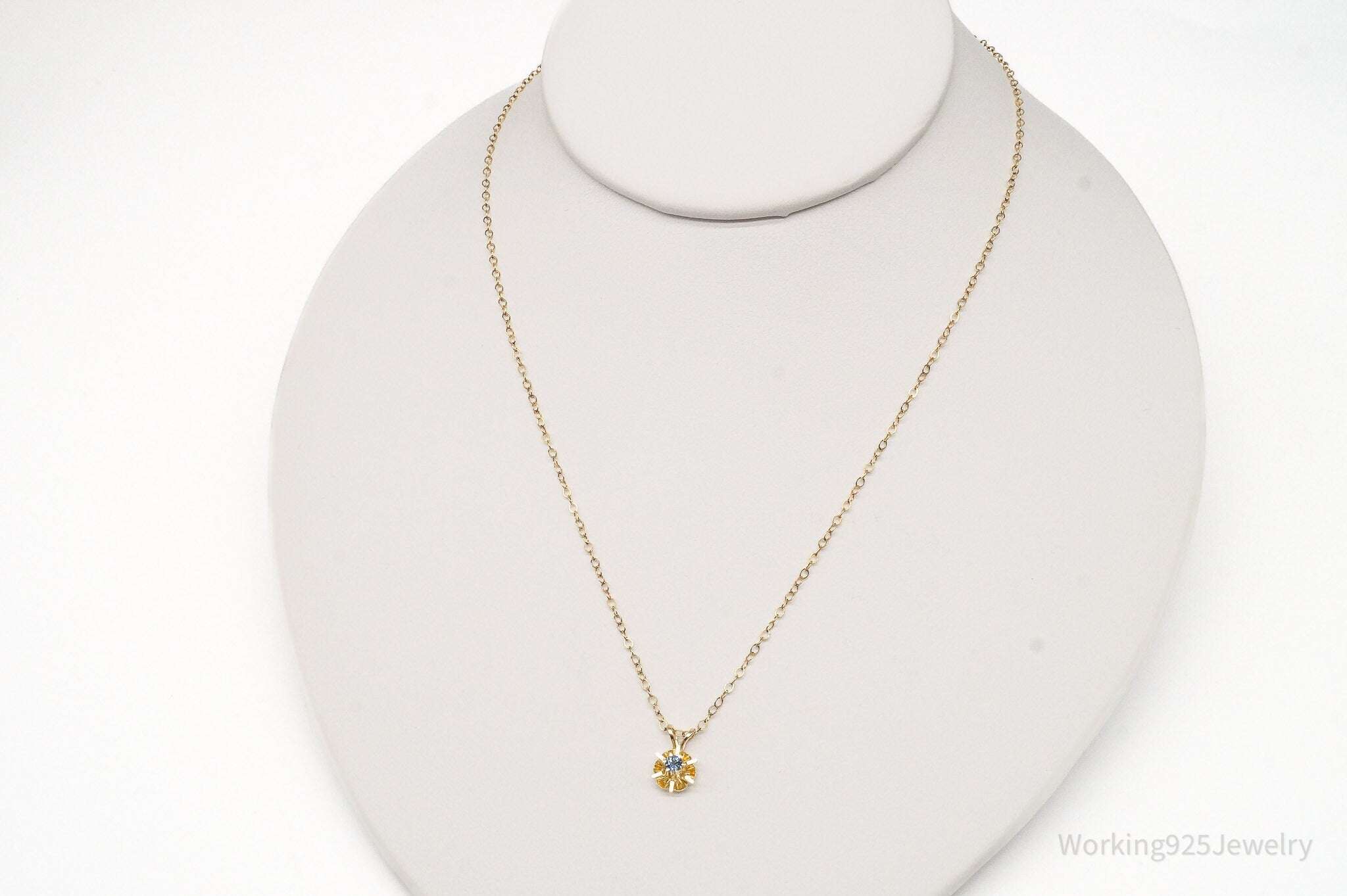 Vintage Topaz 14K Gold Filled Chain Link Necklace | Jewelry > Necklaces | Wiccan Center