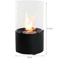 Tabletop Fire Pit Concrete Rubbing Alcohol Indoor Fire Bowl Mini Fireplace Outdoor Decor Portable Table Top Chiminea Meditation Isopropyl | 0 | Wiccan Center