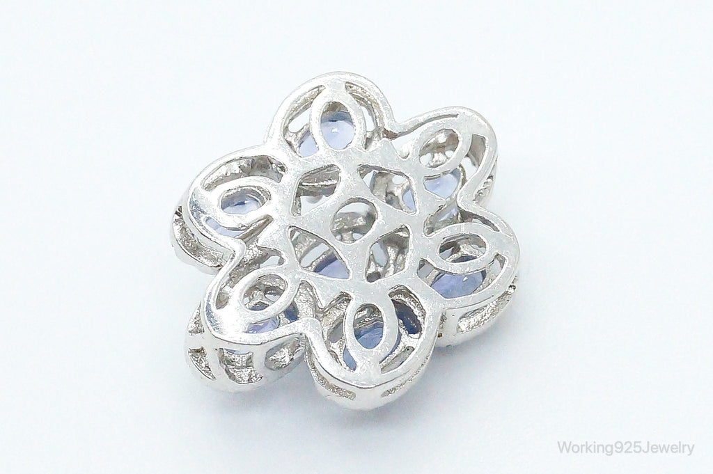 Designer Stauer Iolite Cubic Zirconia Sterling Silver Pendant | Jewelry > Necklaces > Pendants | Wiccan Center