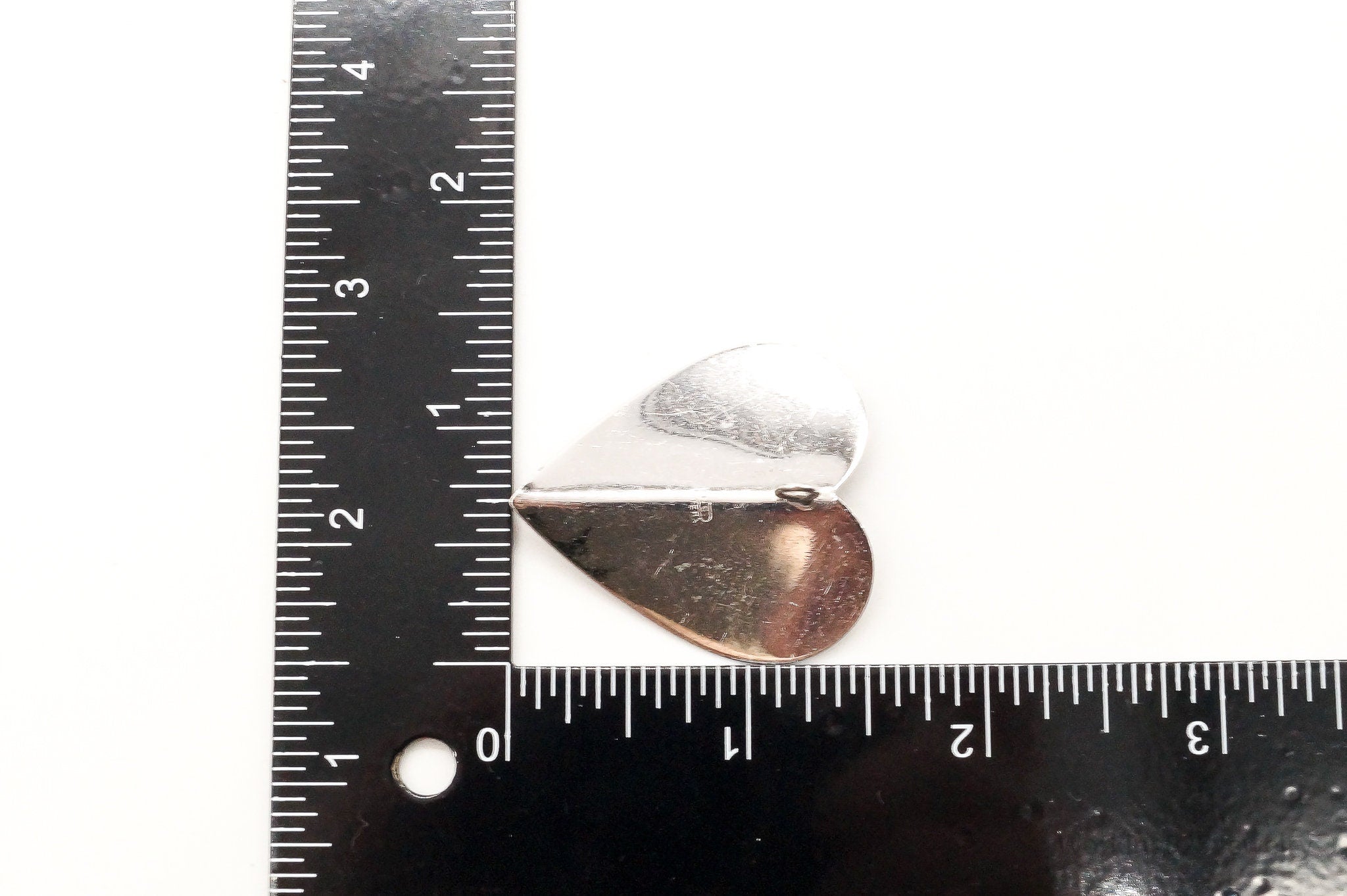 Large Antique Sterling Silver Heart Pendant | Jewelry > Necklaces > Pendants | Wiccan Center