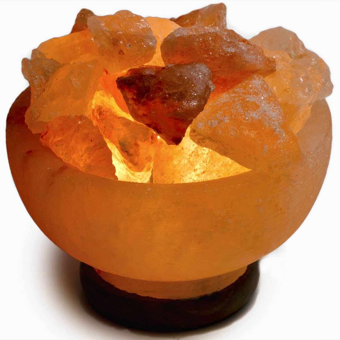 Fire Bowl w/ Chunks Salt Lamp - 7" avg. -Cord, Bulb, Dimmer | | Wiccan Center