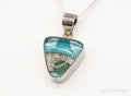 Vintage Dichroic Glass Sterling Silver Necklace | Jewelry > Necklaces > Pendants | Wiccan Center