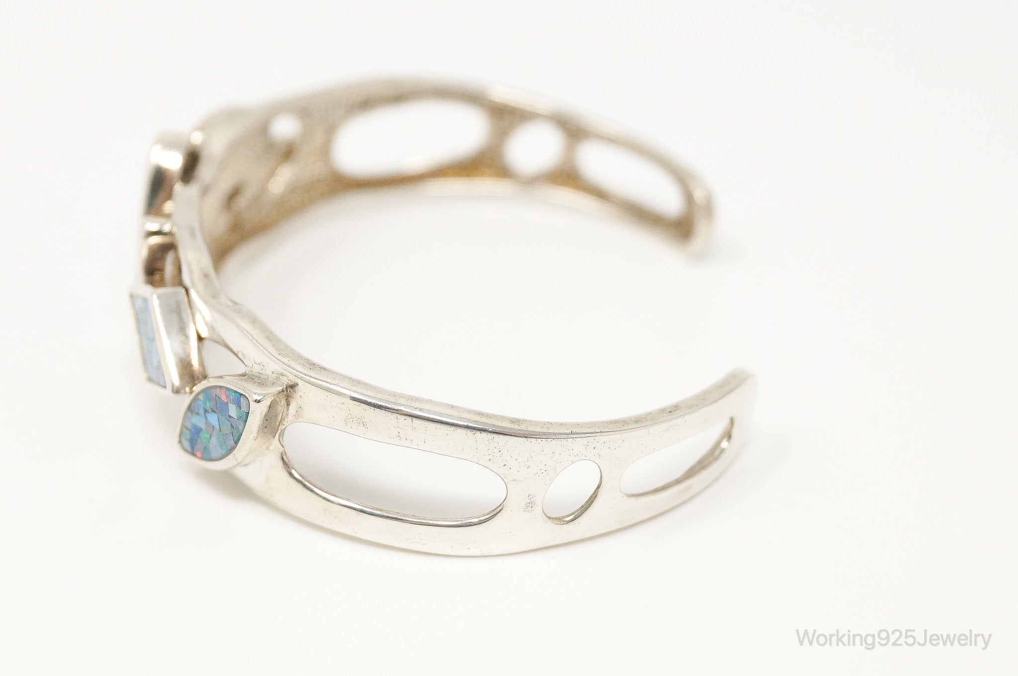 Designer Whitney Kelly WK Blue Fire Opal Sterling Silver Bracelet | Jewelry > Bracelets | Wiccan Center