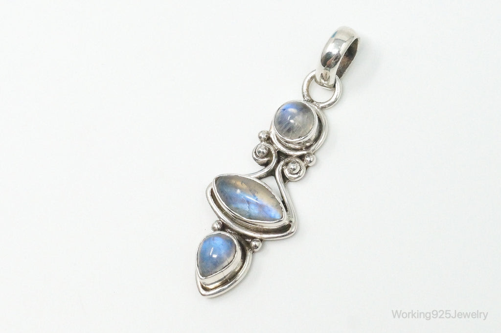 Large Vintage Moonstone Sterling Silver Necklace Pendant | Jewelry > Necklaces > Pendants | Wiccan Center