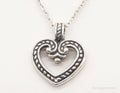 Vintage Designer ATI Art Deco Open Heart Sterling Silver Necklace | Jewelry > Necklaces > Pendants | Wiccan Center