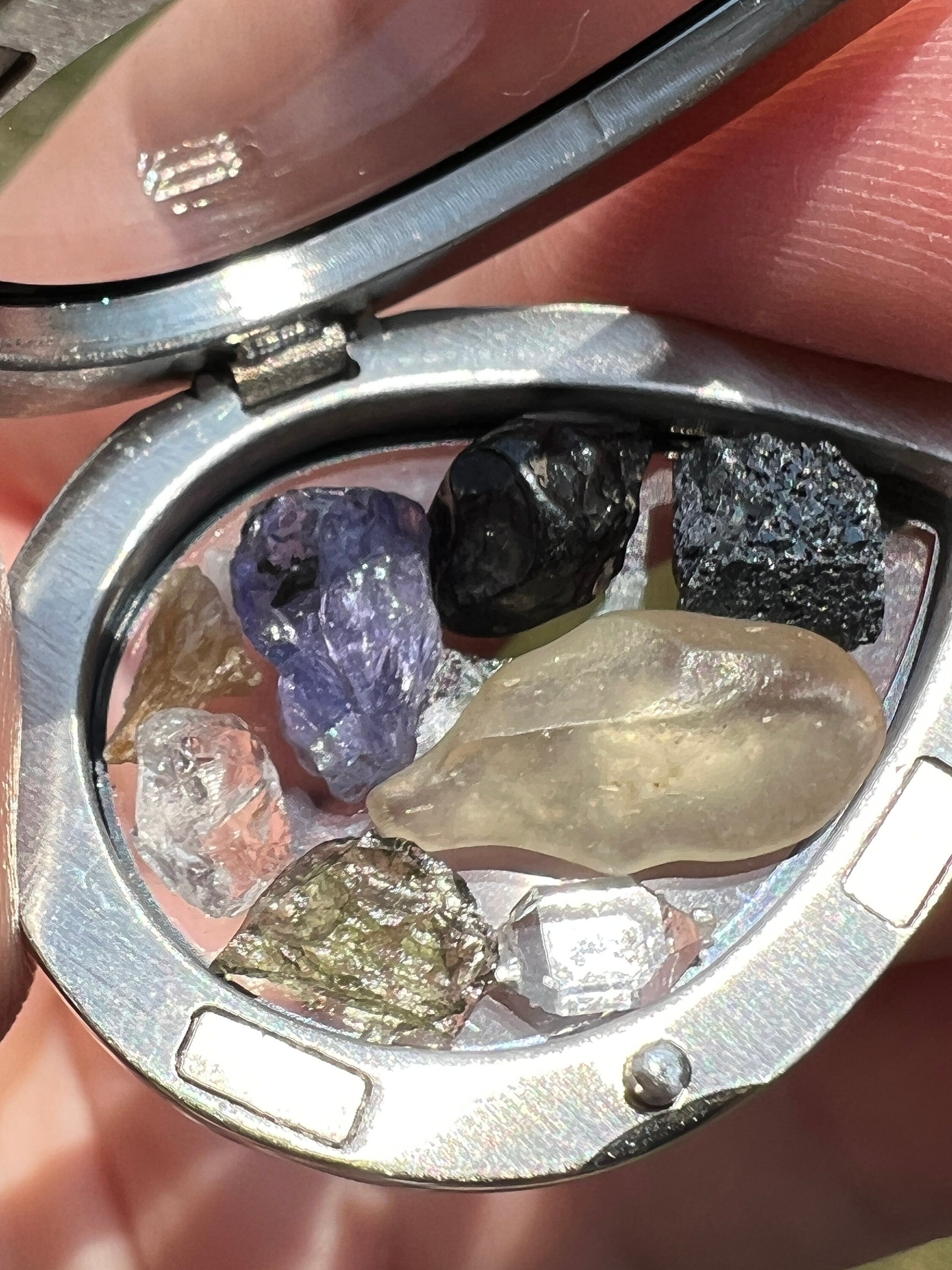 Moldavite Libyan Desert Glass Brookite Herderite Phenacite Natrolite Tibetan Tektite Tanzanite Herkimer Synergy 12 Pendant Jewelry Necklace | | Wiccan Center