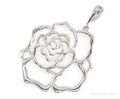 Large Vintage Designer JCM Jacmel Mauritius Sterling Silver Rose Pendant | Jewelry > Necklaces > Pendants | Wiccan Center