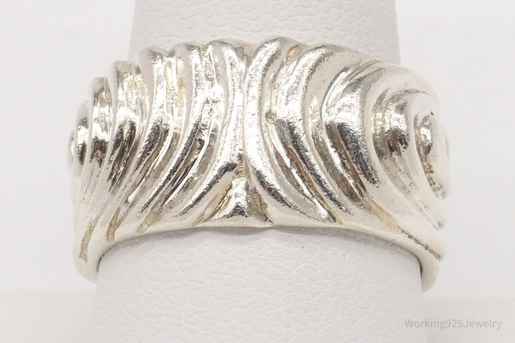 Vintage Mid Century Modernist Style Sterling Silver Ring - Size 10.25 | Jewelry > Rings | Wiccan Center