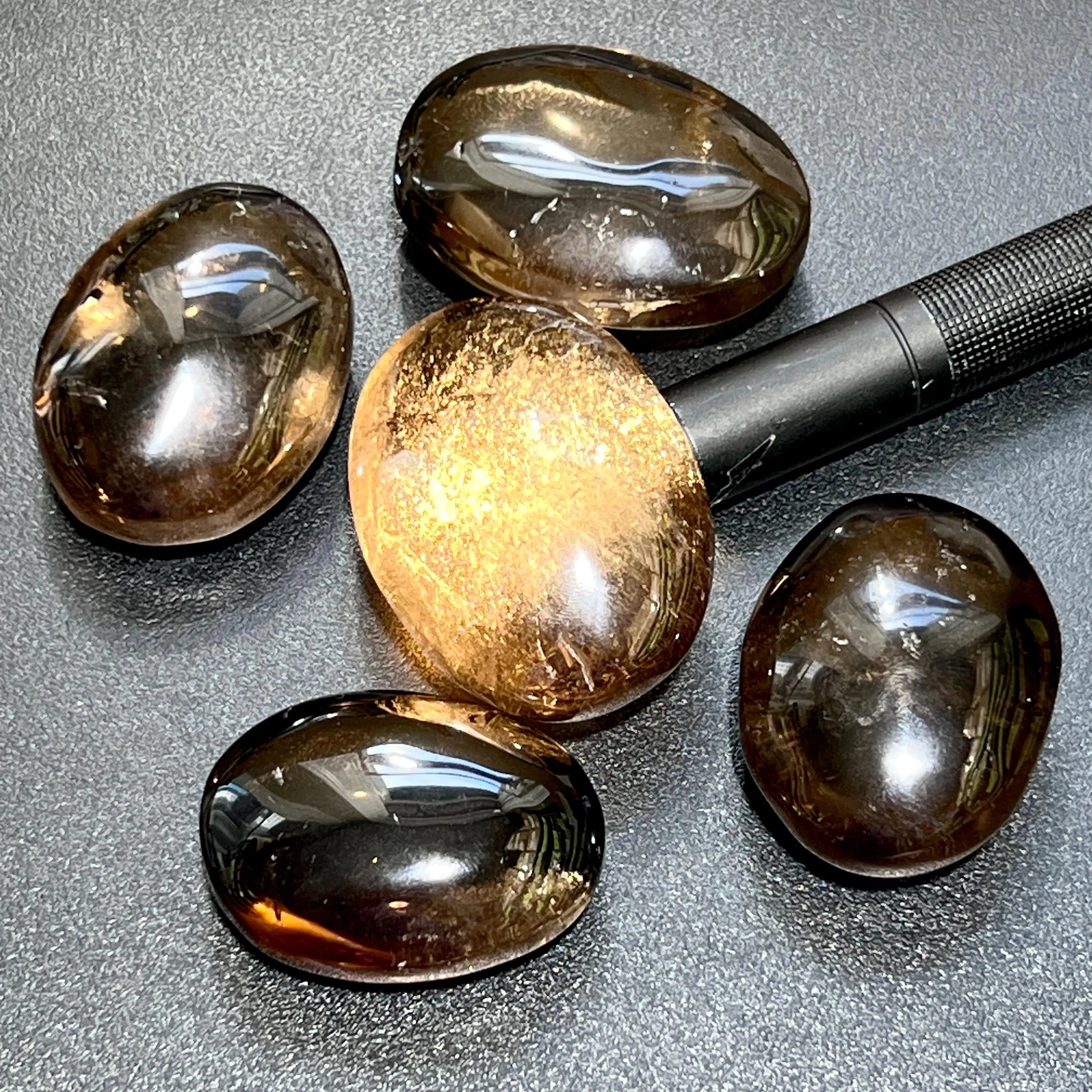 Smoky Quartz Crystal Palm Stone Gemstone Home Decor Carving Supply | Home & Living > Spirituality & Religion > Prayer Beads & Charms > Metaphysical Crystals | Wiccan Center