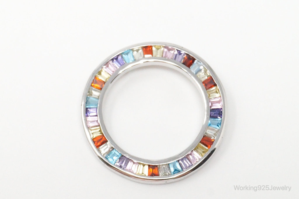 Vintage Multi Gem Sterling Silver Necklace Pendant | Jewelry > Necklaces > Pendants | Wiccan Center