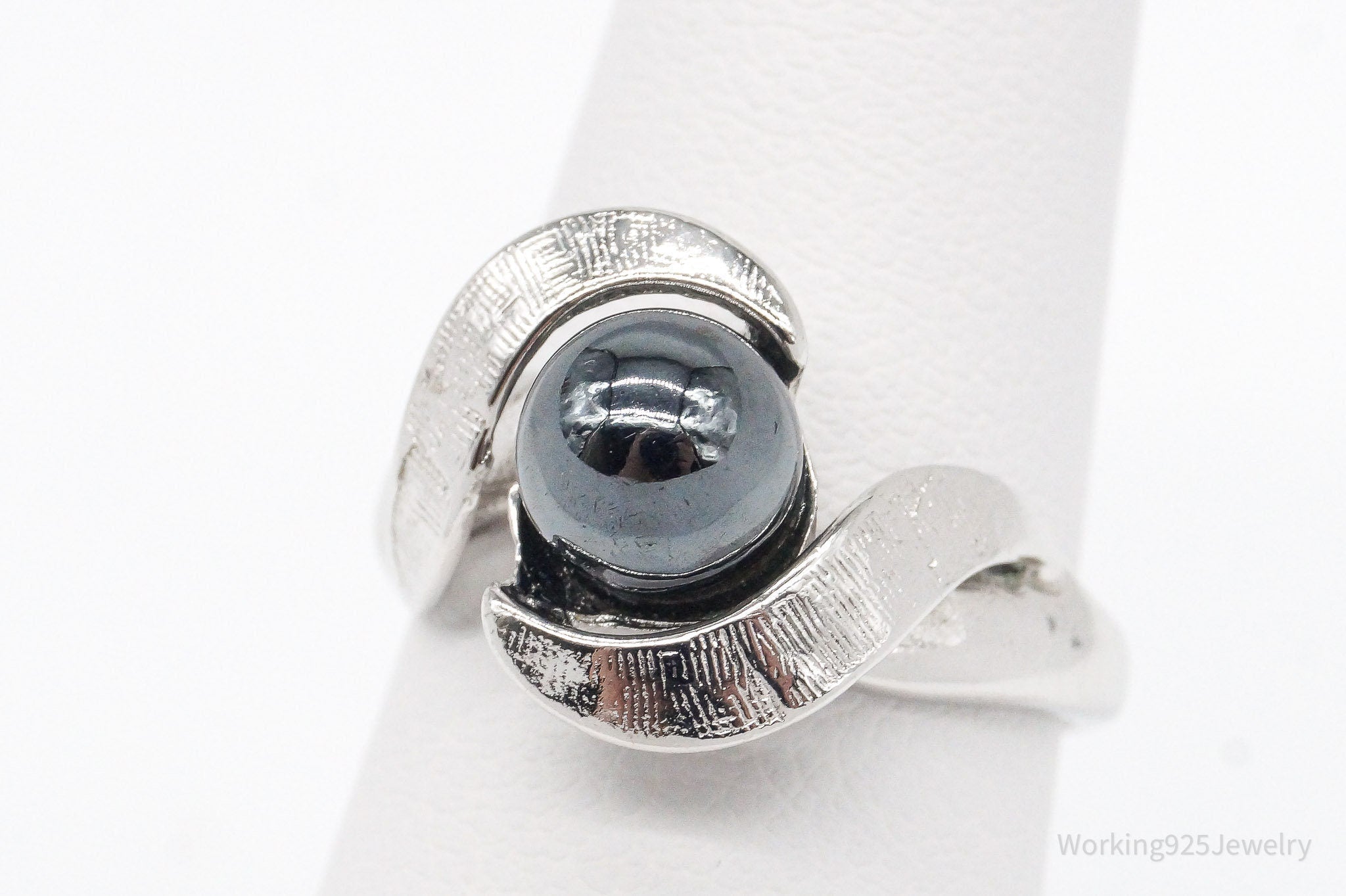 Vintage Hematite 14K Gold Over Sterling Silver Ring - Size 6.25 | Jewelry > Rings | Wiccan Center