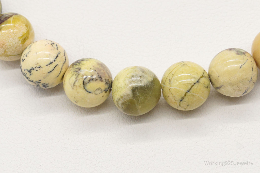 Vintage Designer LS Yellow Turquoise Bead Necklace | Jewelry > Necklaces | Wiccan Center