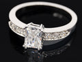 Vintage Cubic Zirconia Sterling Silver Ring - Size 8 | Jewelry > Rings | Wiccan Center