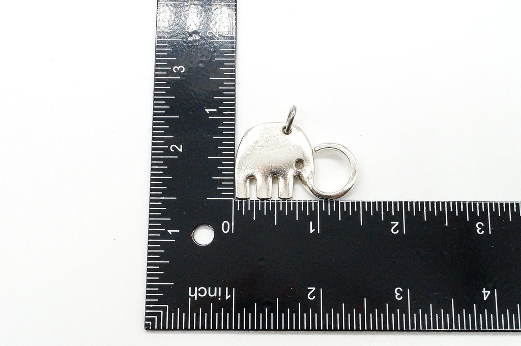 Vintage Elephant Shape Cut Sterling Silver Plated Fork Pendant | Jewelry > Necklaces > Pendants | Wiccan Center