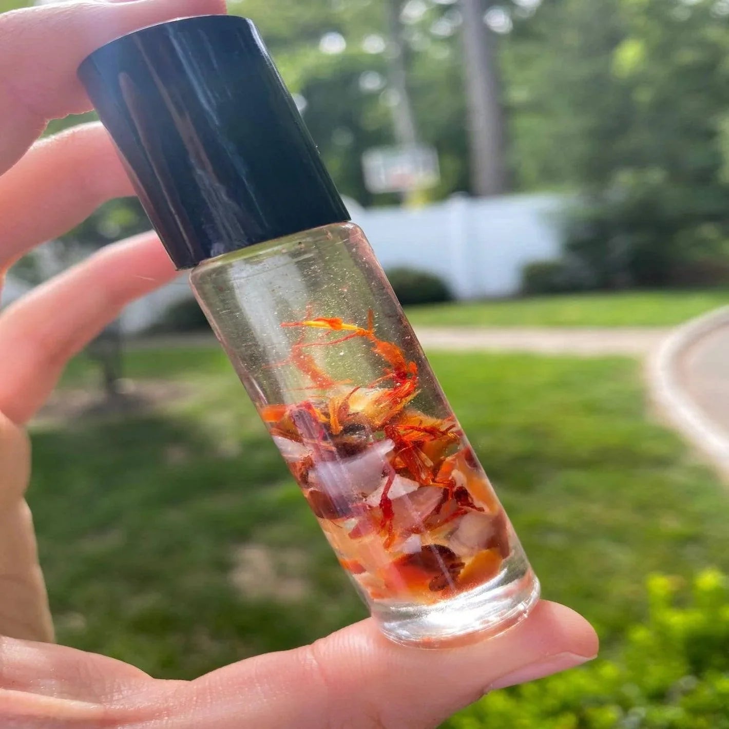 Carnelian Crystal Infused Perfume Roller