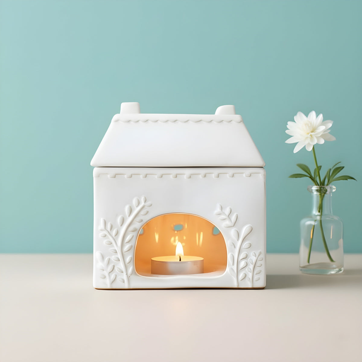 Ceramic House Wax Melt Warmer | Wax Melt Warmer | Wiccan Center