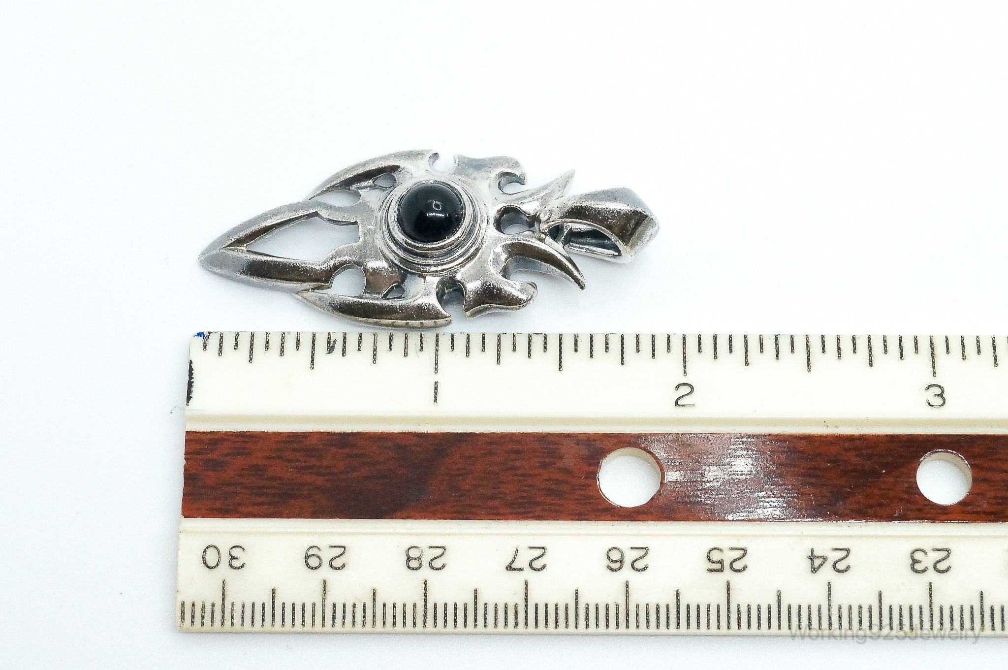 Designer BOMA Black Onyx Modernist Sterling Silver Pendant | Jewelry > Necklaces > Pendants | Wiccan Center