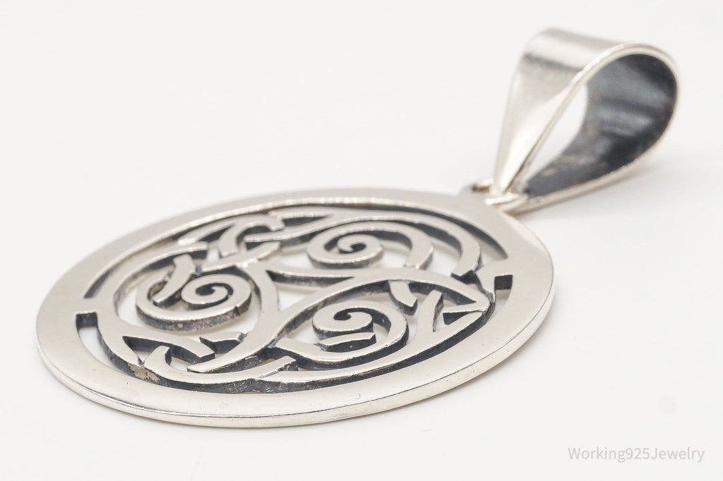 Vintage Retired Silpada Celtic Triskele Knot Sterling Silver Pendant | Jewelry > Necklaces > Pendants | Wiccan Center