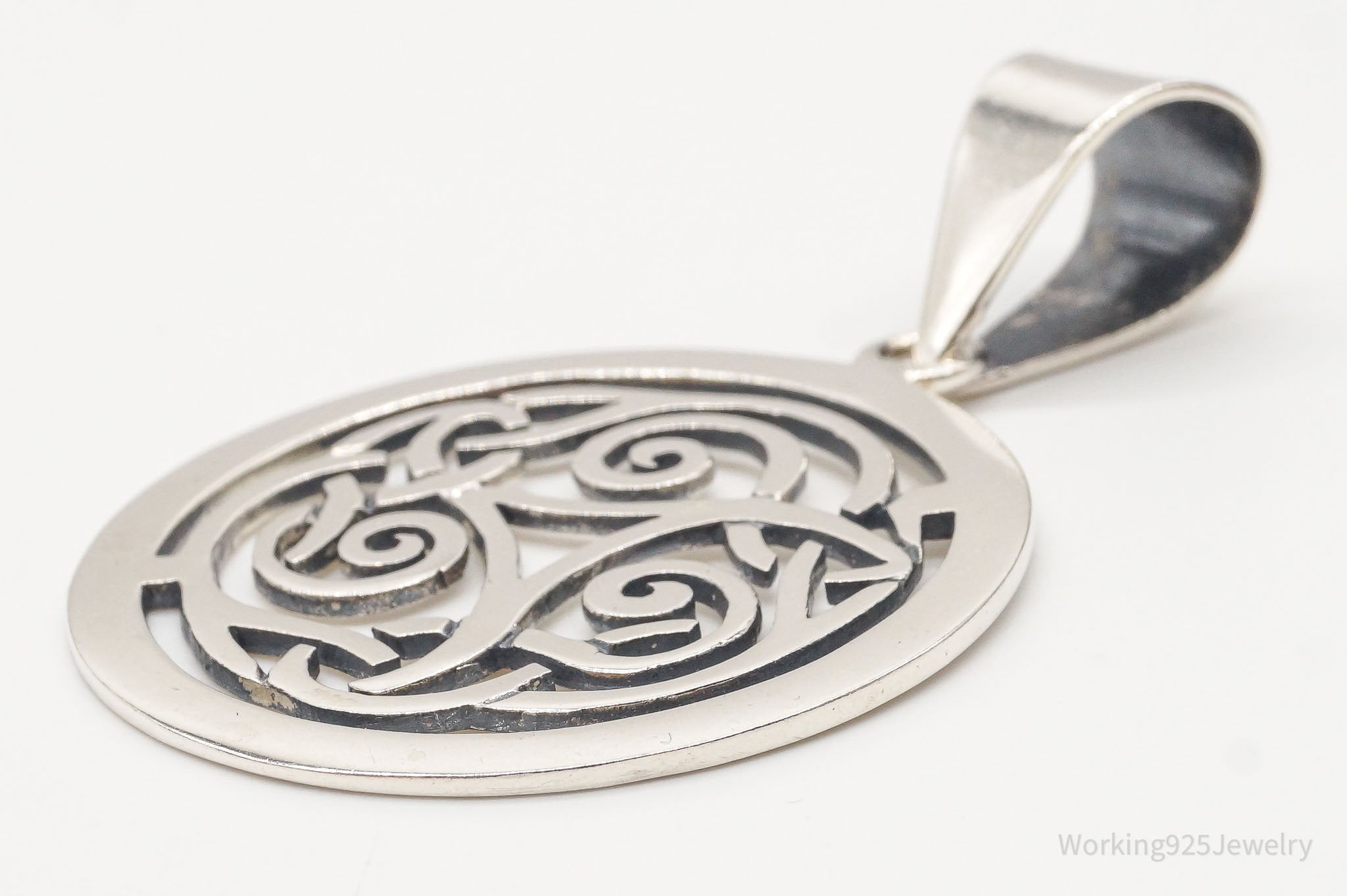 Vintage Retired Silpada Celtic Triskele Knot Sterling Silver Pendant | Jewelry > Necklaces > Pendants | Wiccan Center