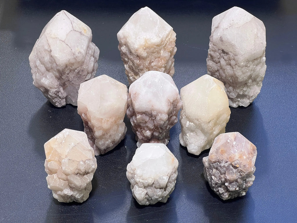Candle Quartz Standing Crystal Point Towers ( S / M / L ) Rough Raw Carving | Home & Living > Home Decor > Home Accents > Rocks & Geodes | Wiccan Center