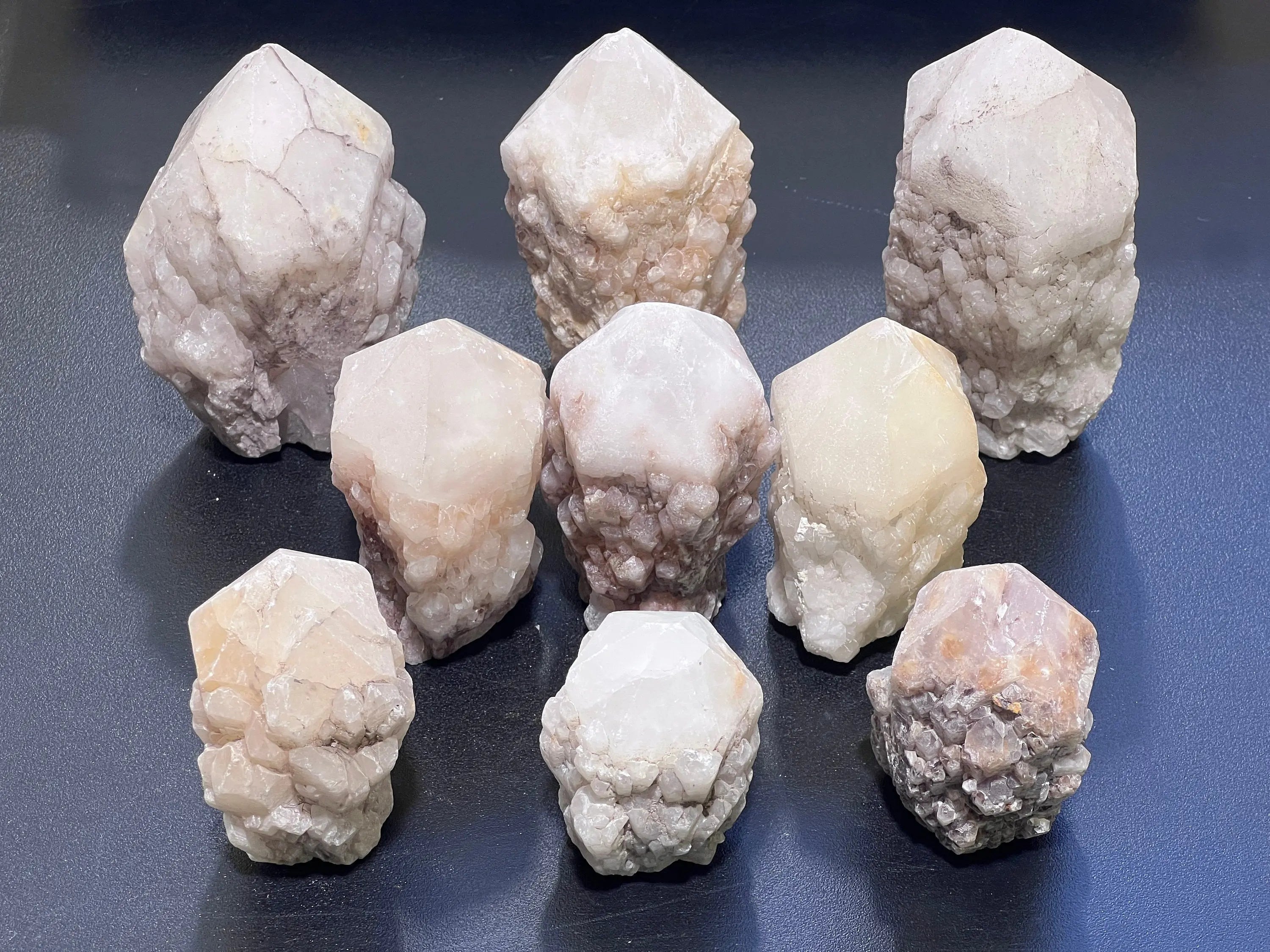 Candle Quartz Standing Crystal Point Towers ( S / M / L ) Rough Raw Carving | Home & Living > Home Decor > Home Accents > Rocks & Geodes | Wiccan Center