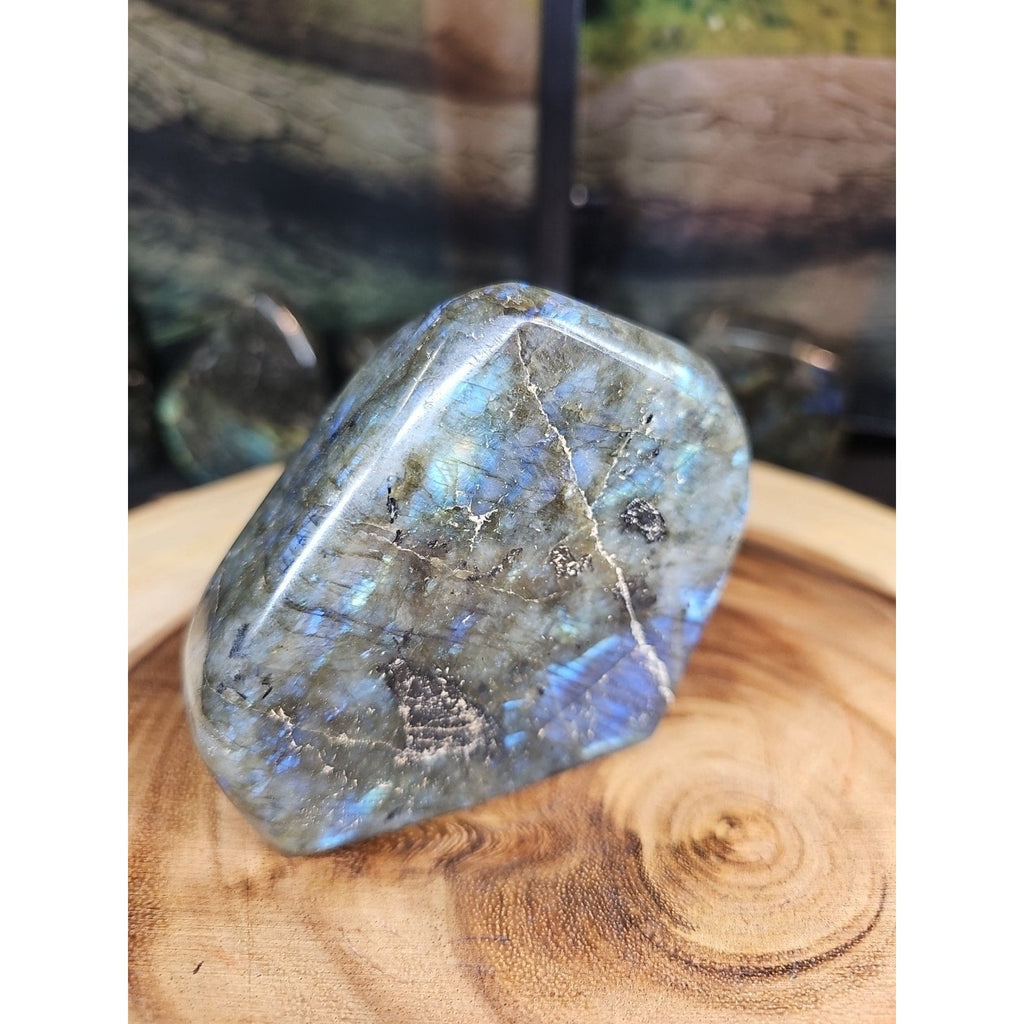 1.29lb Natural Rainbow Labradorite Crystal Gem Spectrolite Stone | Mineral Specimens | Wiccan Center