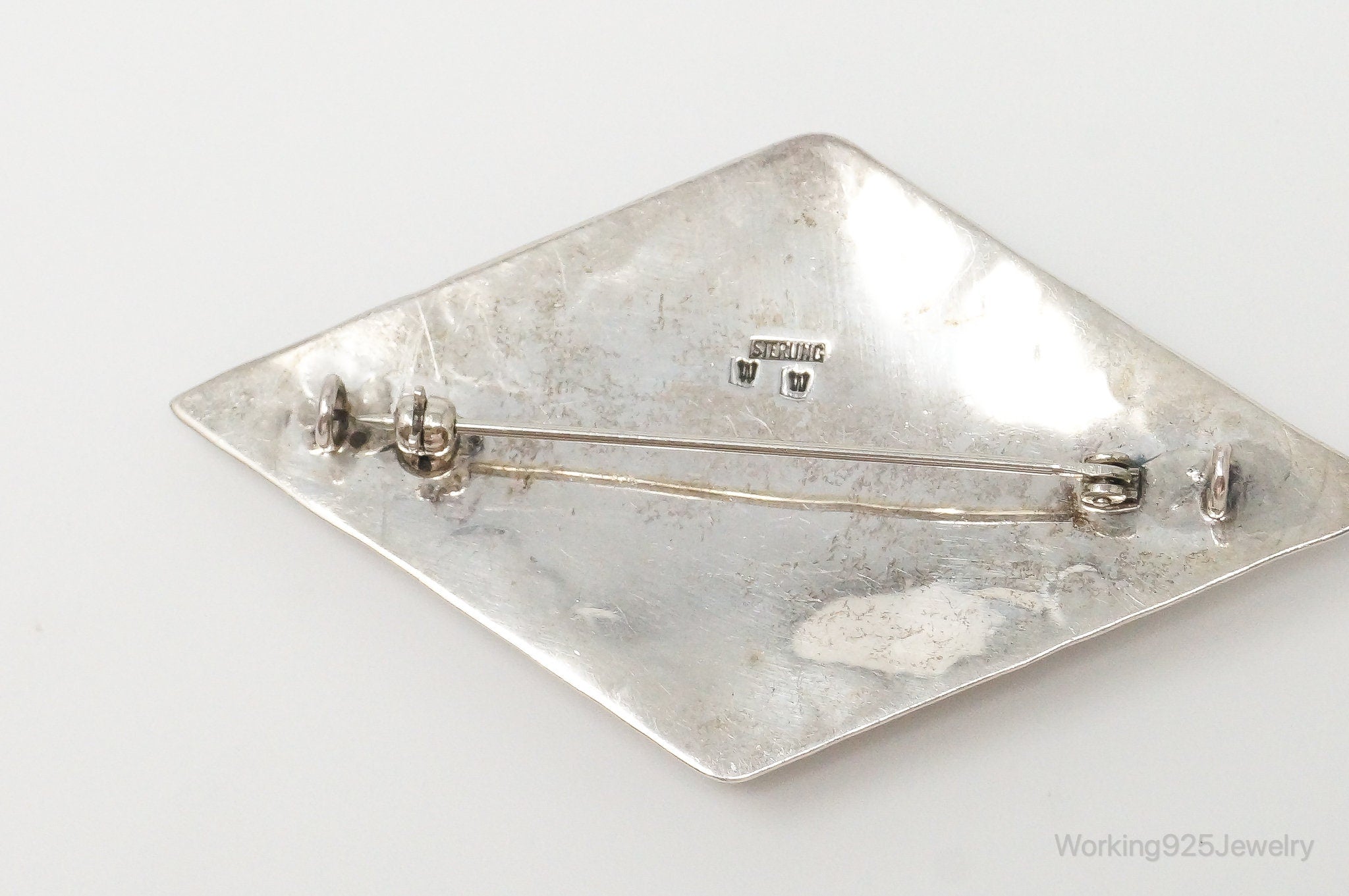Large VTG Native American Wilbur Wauneka Bear Sterling Silver Pendant Pin | Jewelry > Necklaces > Pendants | Wiccan Center