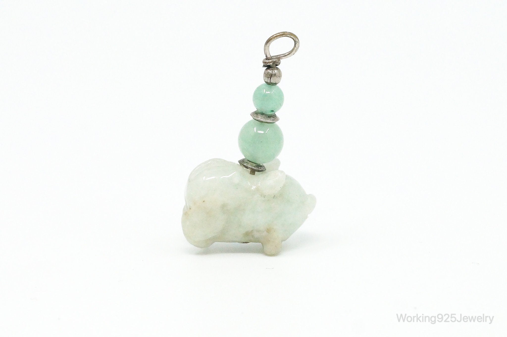 Vintage Carved Pig Jade Pendant | Jewelry > Necklaces > Pendants | Wiccan Center
