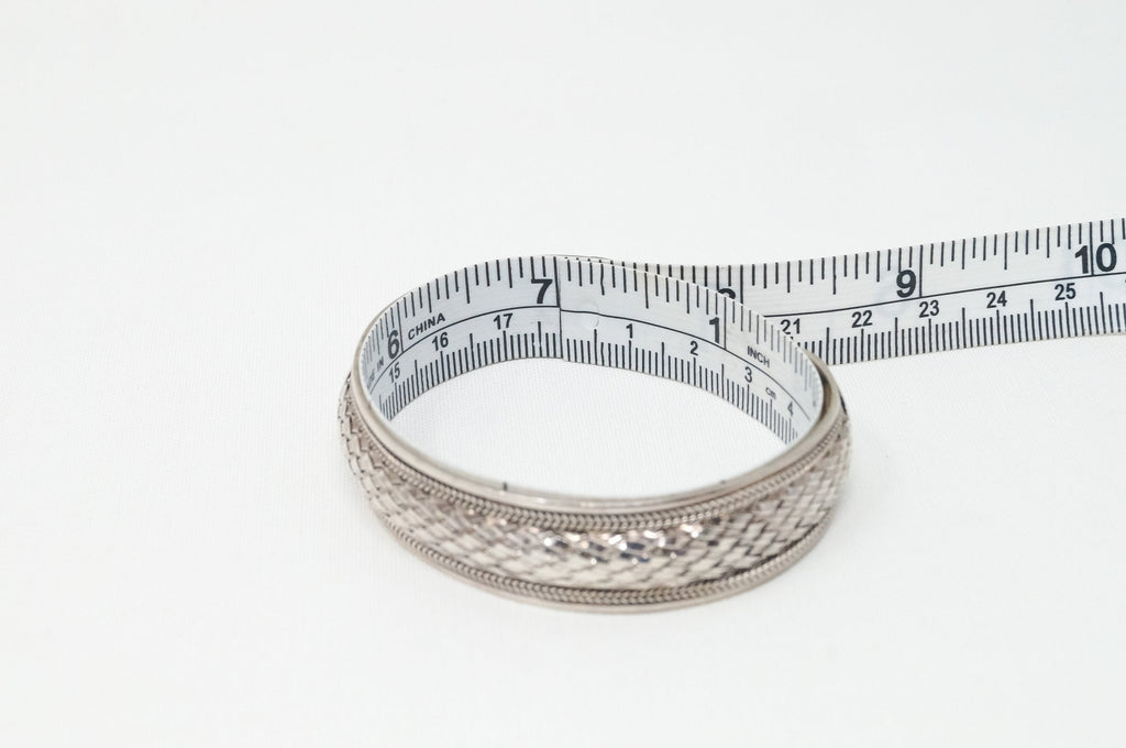 Vintage Designer FAS Basket Weave Braid Sterling Silver Southwestern Bracelet | Jewelry > Bracelets | Wiccan Center