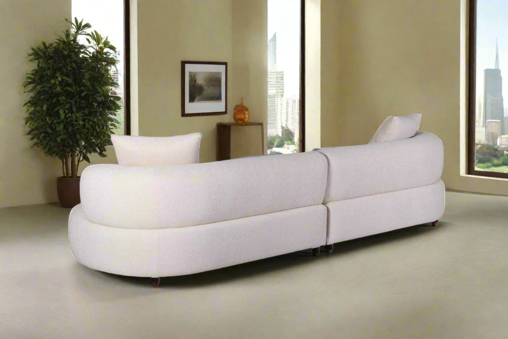 Pure Collection Modern Sectional 4-Seater Fabric Sofa – 120" | Sectional Sofa | Wiccan Center