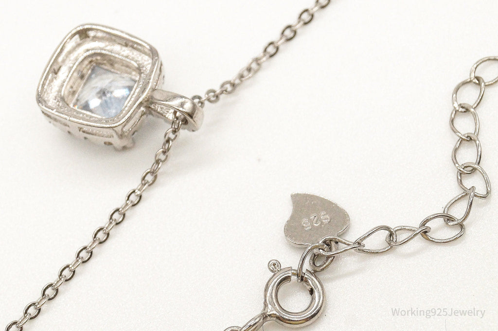 Designer Ryze Cubic Zirconia Sterling Silver Necklace | Jewelry > Necklaces > Pendants | Wiccan Center