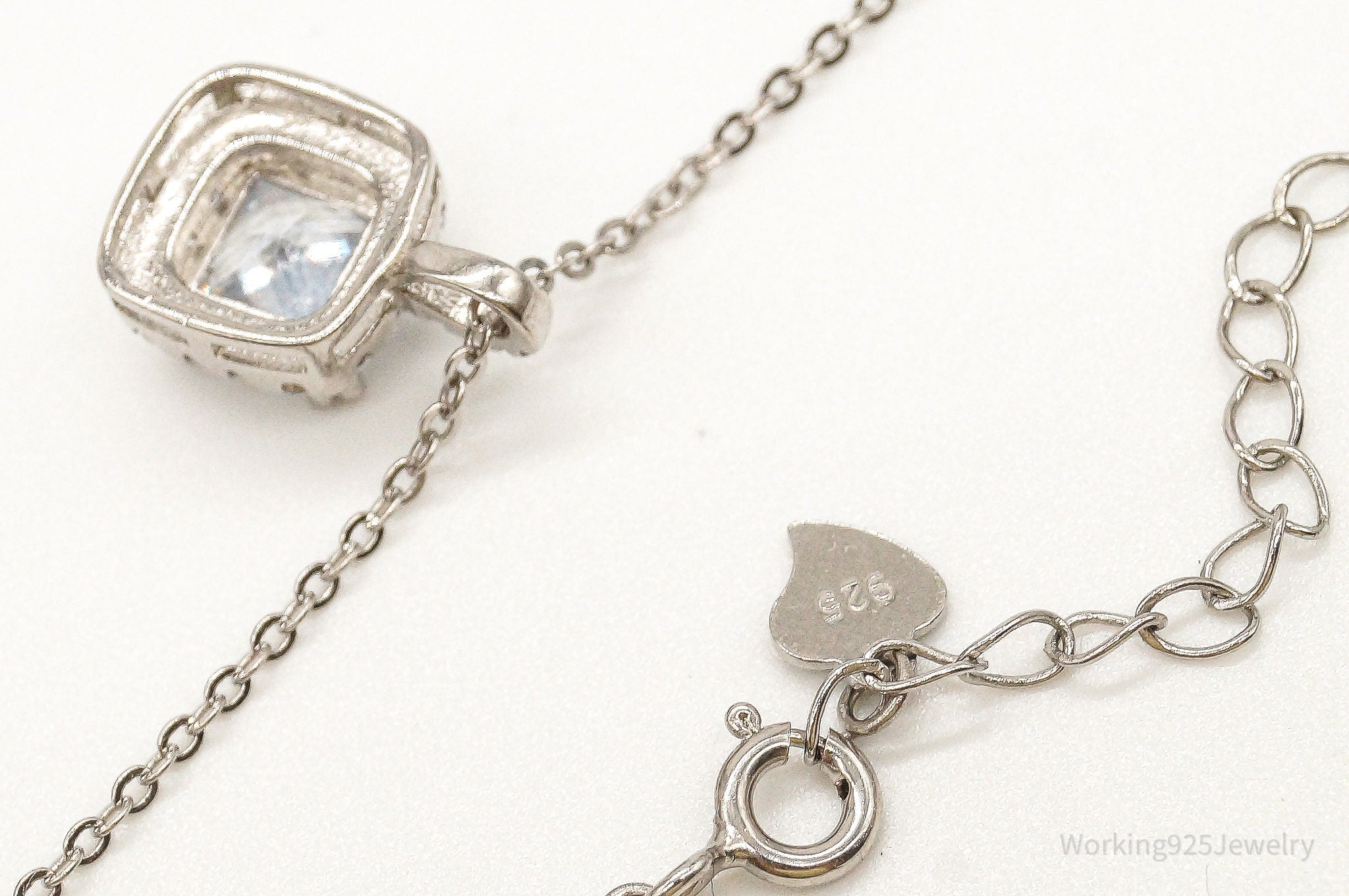 Designer Ryze Cubic Zirconia Sterling Silver Necklace | Jewelry > Necklaces > Pendants | Wiccan Center