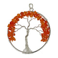 Carnelian Wire Wrapped Tree of Life Pendant - Sacred Geometry | Gemstone Jewelry > Pendants | Wiccan Center