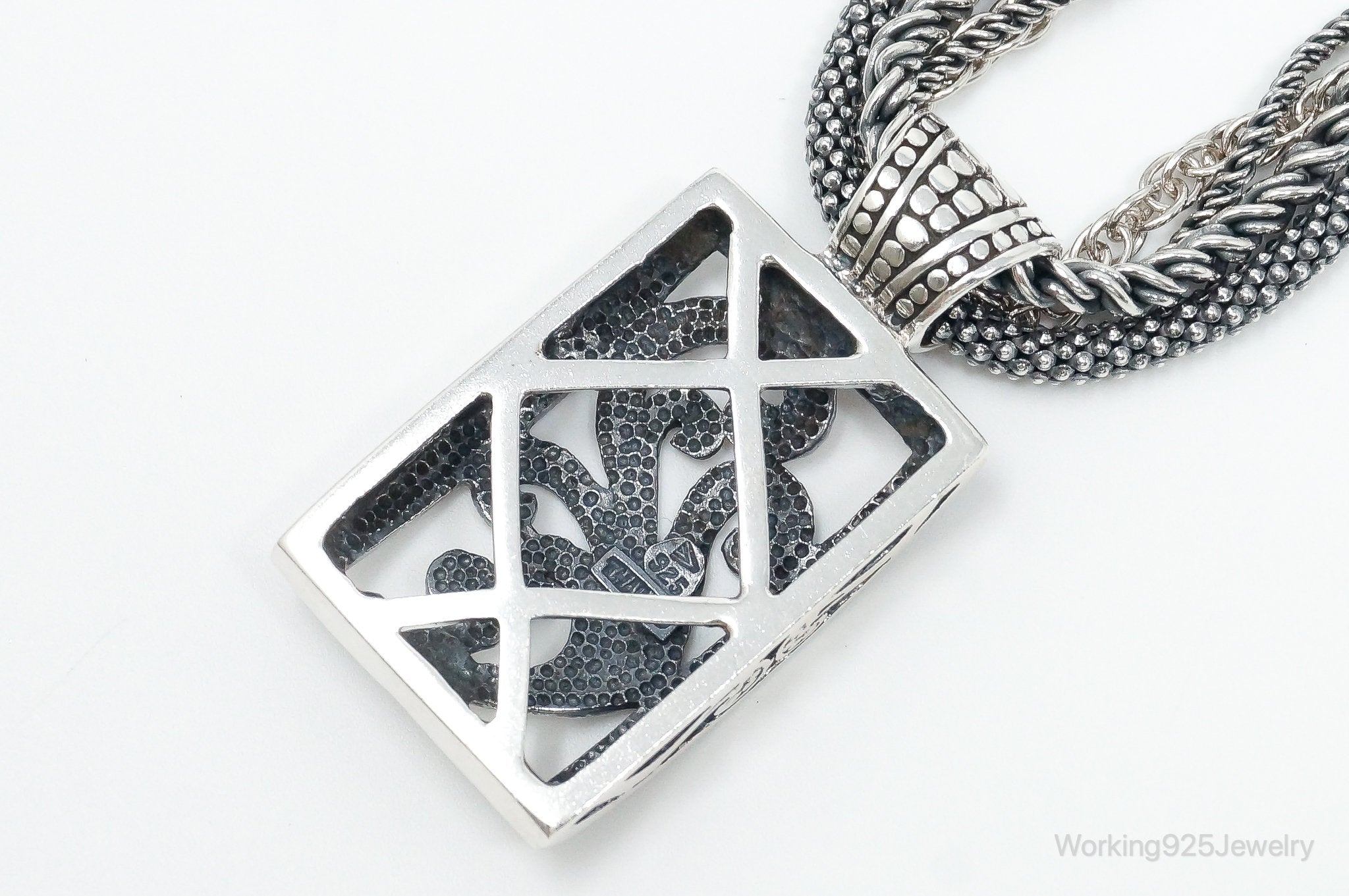 Designer Silpada Four Strand Chain Sterling Silver Necklace | Jewelry > Necklaces > Pendants | Wiccan Center