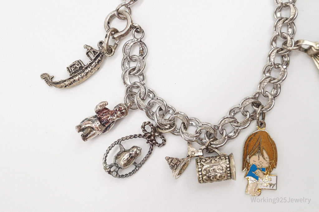 Antique Vintage Charms Sterling Silver Bracelet | Jewelry > Bracelets | Wiccan Center