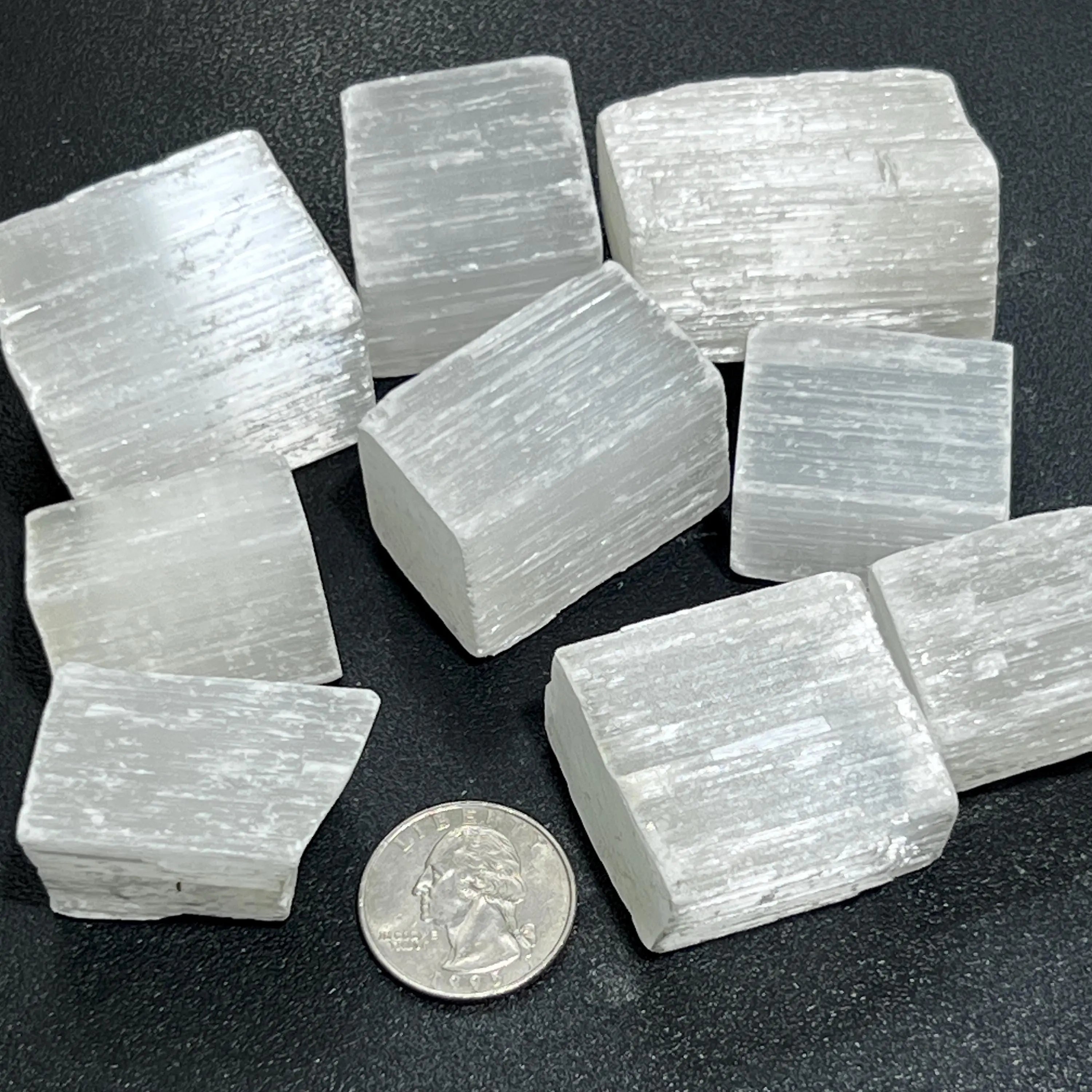Selenite Stain Spar Crystal Rough Raw Stones (By The Piece or Pound) | Home & Living > Home Decor > Home Accents > Rocks & Geodes | Wiccan Center