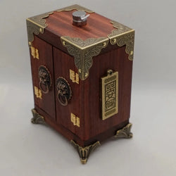Solid Wood Buddhist Shrine Cabinet – God of Wealth & Guanyin Altar Table | Altar and Meditation Tools | Wiccan Center