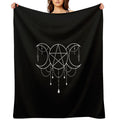 Triple Moon Goddess Pentacle Throw Blanket | Blankets | Wiccan Center