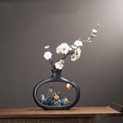 Gaoshan Chinese Scenery Vase | Vases | Wiccan Center