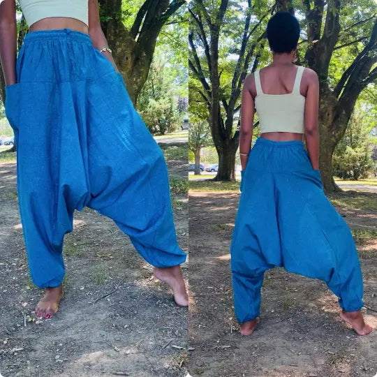 Handmade Cotton Unisex Harem Yoga Pants | Apparel | Wiccan Center