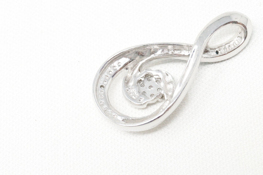 Vintage Blue Diamond Sterling Silver Necklace Pendant | Jewelry > Necklaces > Pendants | Wiccan Center
