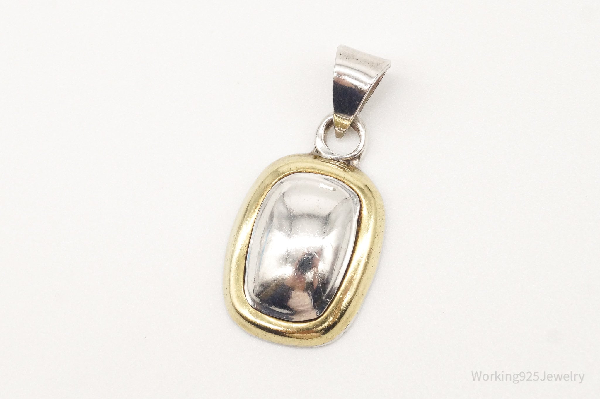 Vintage Mexico Laton Brass Sterling Silver Pendant | Jewelry > Necklaces > Pendants | Wiccan Center