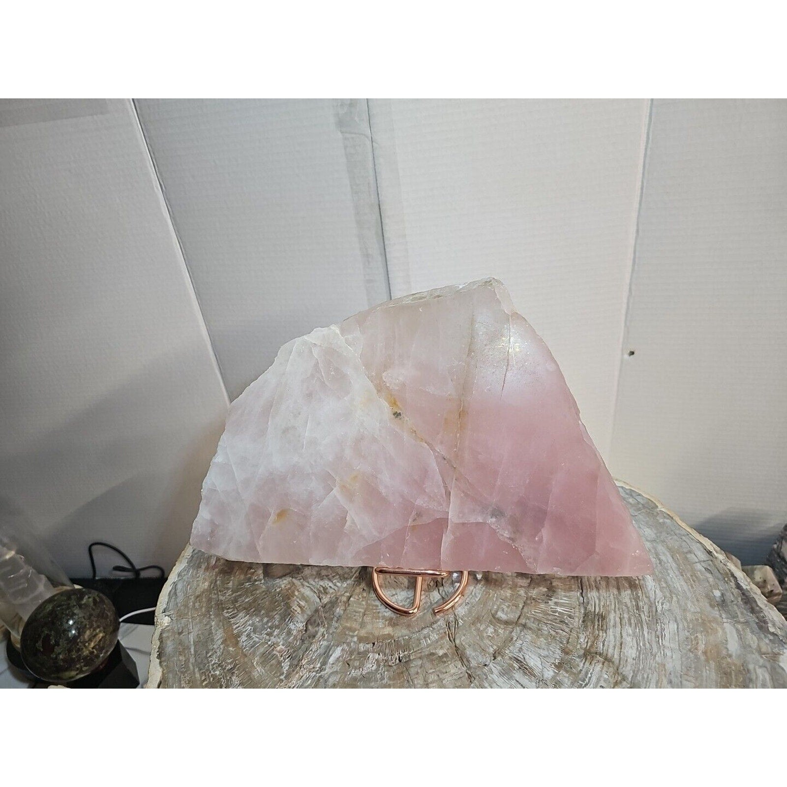 Natural Rose Quartz Crystal Stone Slices — 5.72 lbs from China | CrystalCloud Company | Mineral Specimens | Wiccan Center