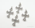 Vintage Puffy Hollow Cross Sterling Silver Pendants | Jewelry > Necklaces > Pendants | Wiccan Center