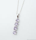 Vintage Amethyst Art Deco Sterling Silver Long Chain Necklace | Jewelry > Necklaces > Pendants | Wiccan Center