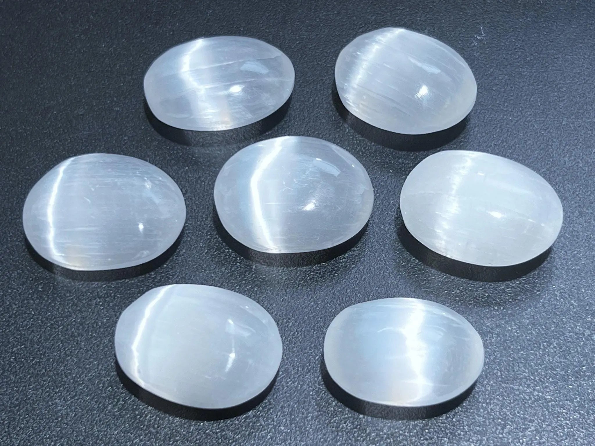 Selenite Crystal Mini Small Palm Stone Orb Carving Wholesale Bulk Gemstone Lot | Home & Living > Spirituality & Religion > Prayer Beads & Charms > Metaphysical Crystals | Wiccan Center