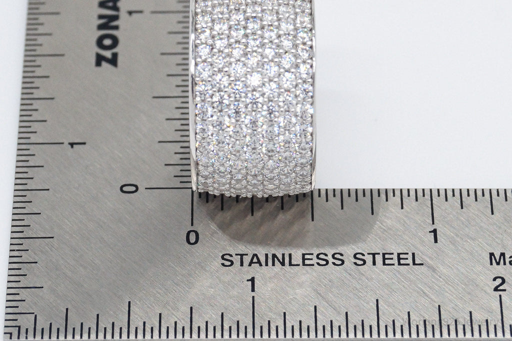 Vintage SW Cubic Zirconia Sterling Silver Band Ring - Size 7.5 | Jewelry > Rings | Wiccan Center