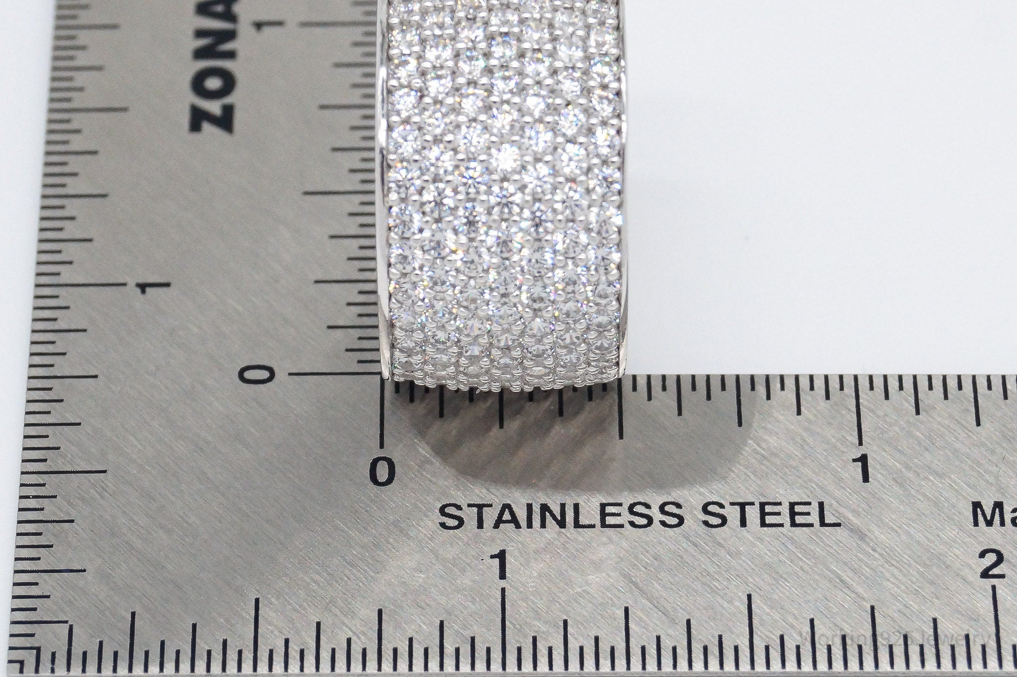 Vintage SW Cubic Zirconia Sterling Silver Band Ring - Size 7.5 | Jewelry > Rings | Wiccan Center